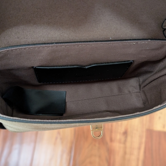 All Saints Suede Frankie Suger Hero Crossbody Bag + Dust Bag Nwt ❤️ - Picture 7 of 12